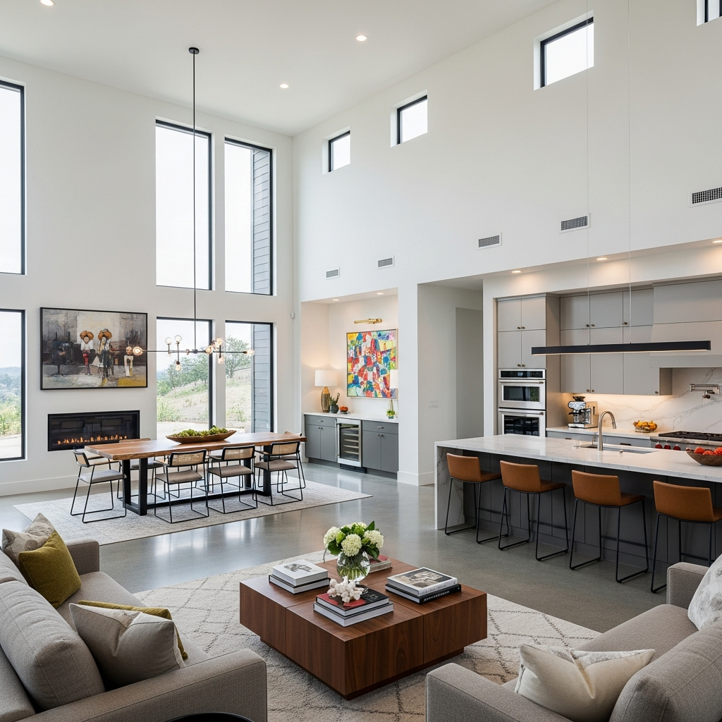 Custom home interior by Taylormade Building Projects