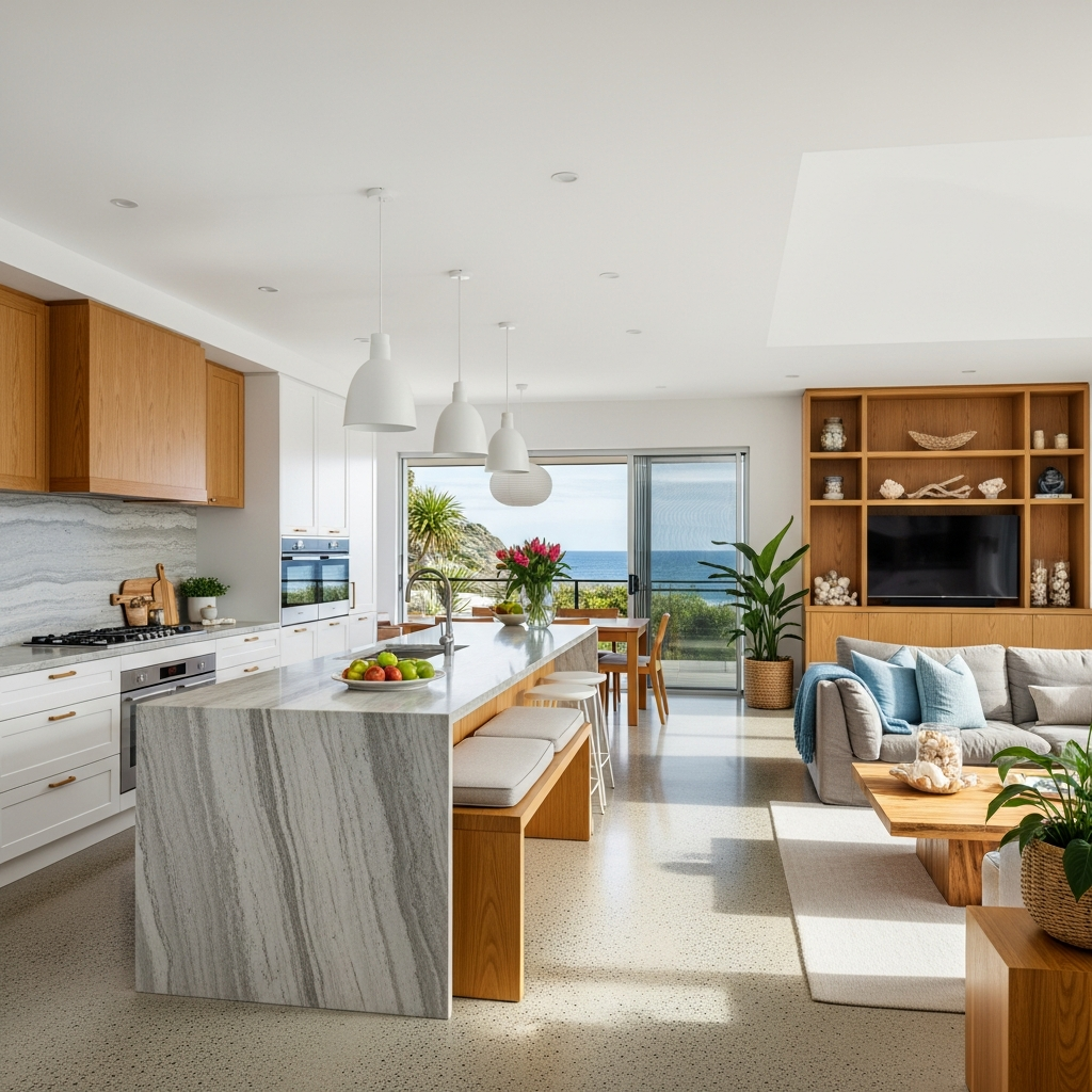 Whole home kitchen and living renovation Sanctuary Point