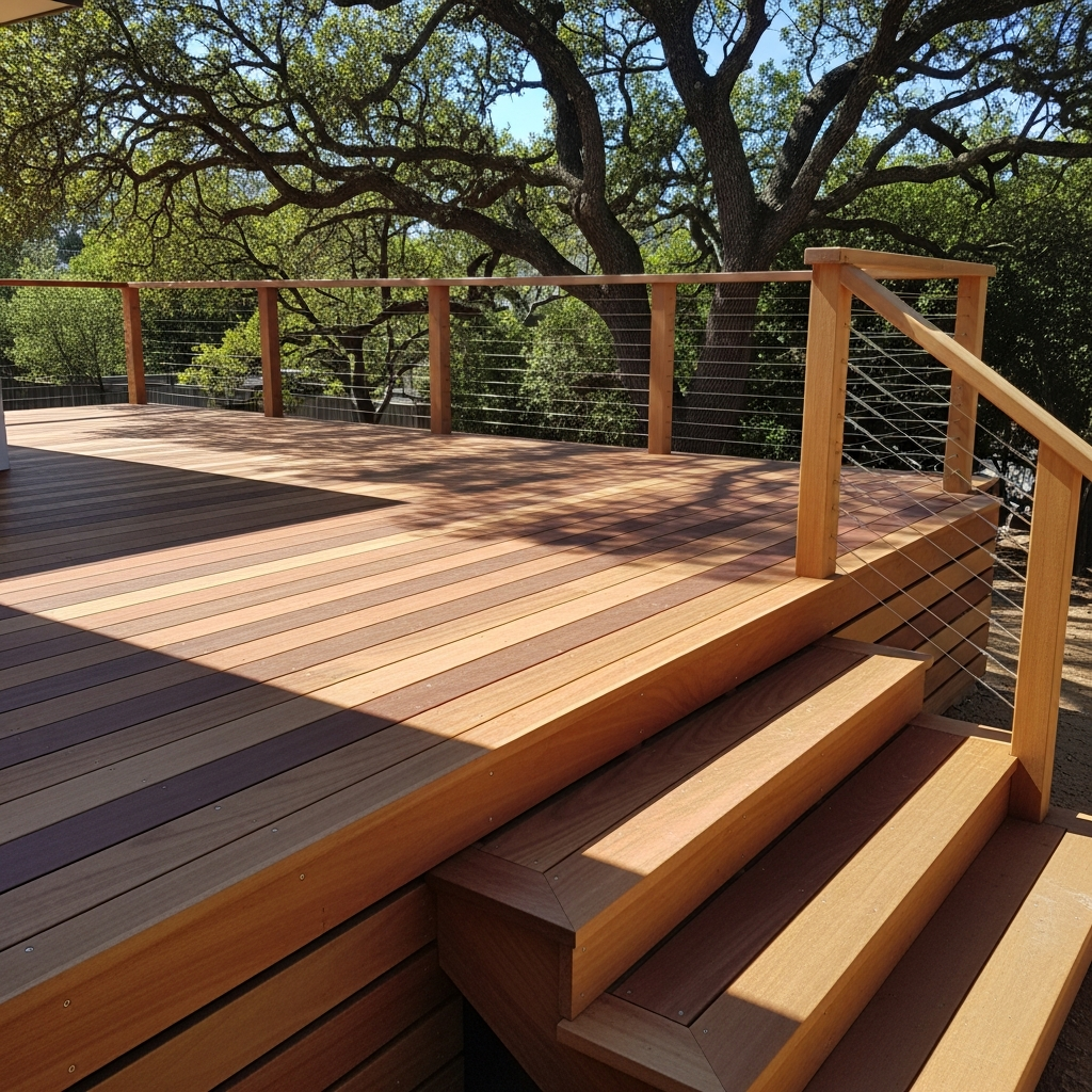 Custom timber deck by Taylormade Building Projects South Coast NSW