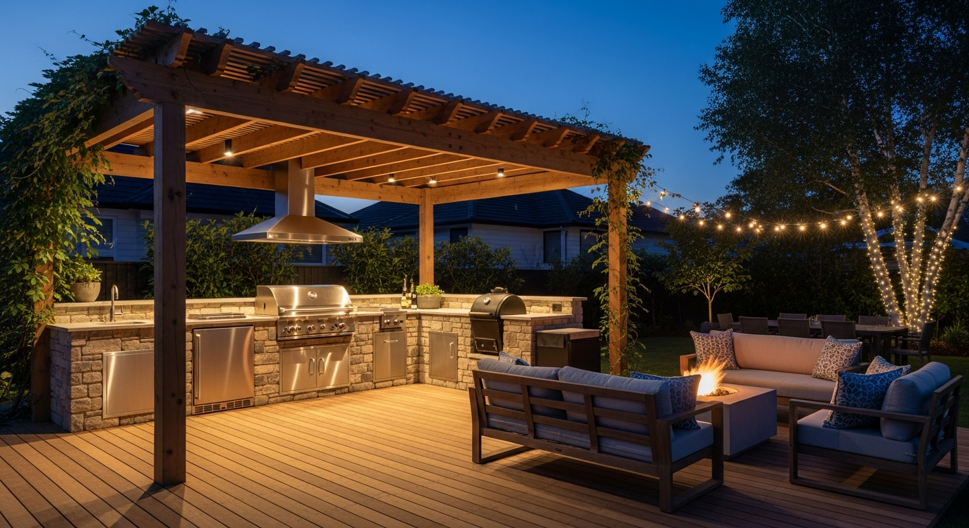 Alfresco entertaining area builder South Coast NSW — Taylormade Building Projects