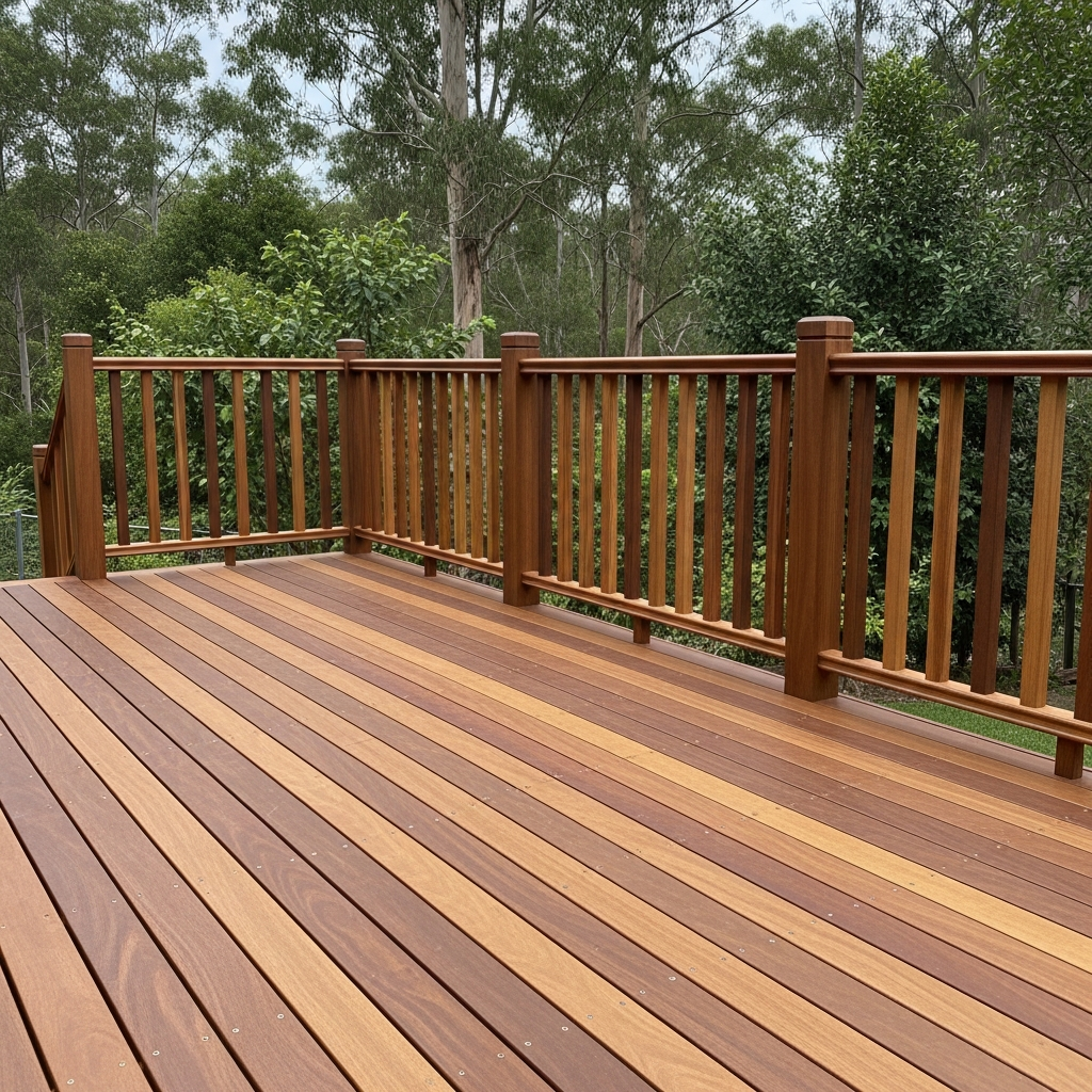 Custom timber deck joinery and balustrade Kangaroo Valley