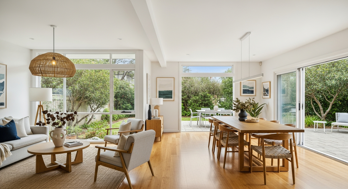 Living area renovation on the South Coast NSW by Taylormade Building Projects