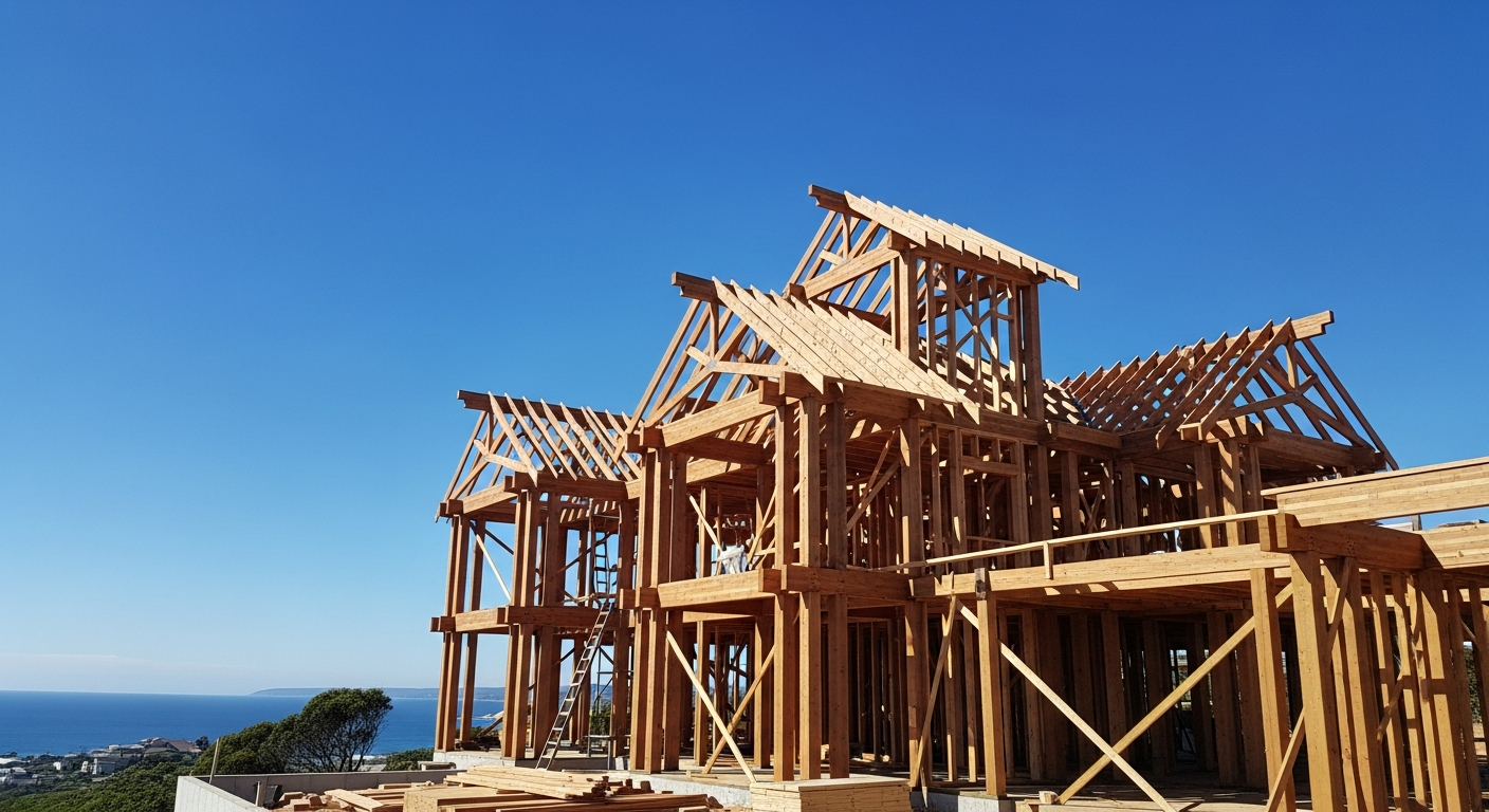 Custom home build in progress in Shoalhaven, South Coast NSW