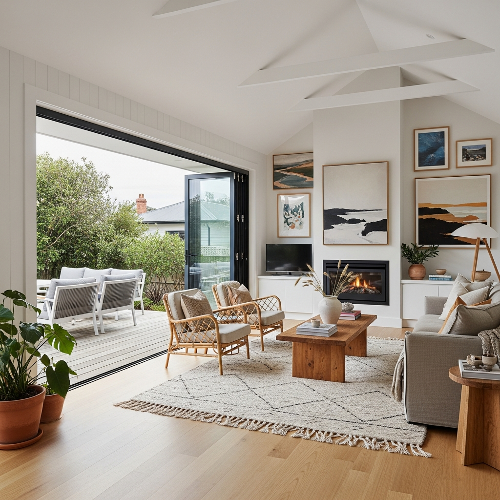 Indoor-outdoor living area renovation South Coast NSW