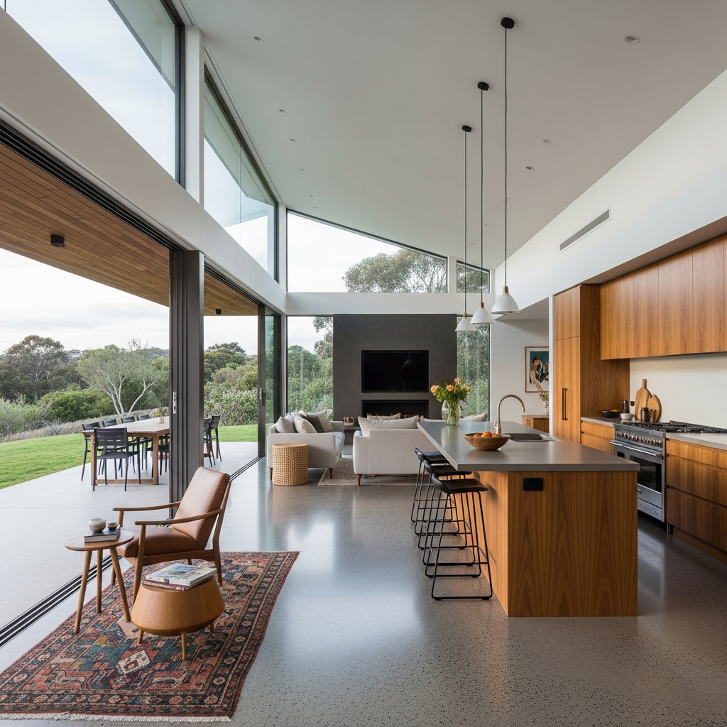 High-specification interior of a bespoke home on the NSW South Coast