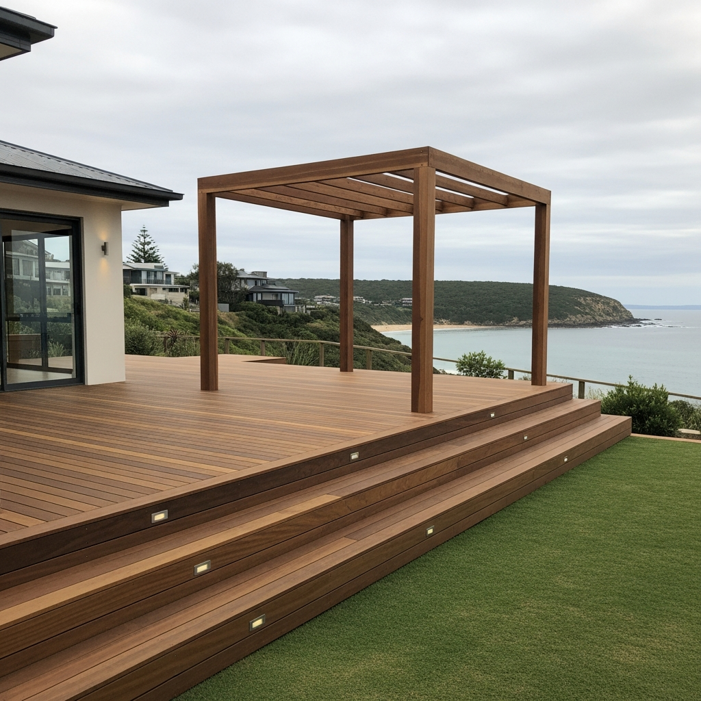 Deck and pergola combination Jervis Bay