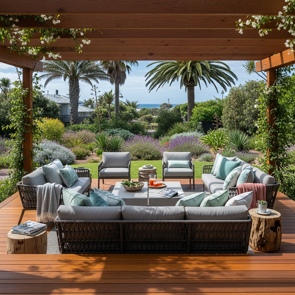 Premium timber deck with pergola, South Coast NSW