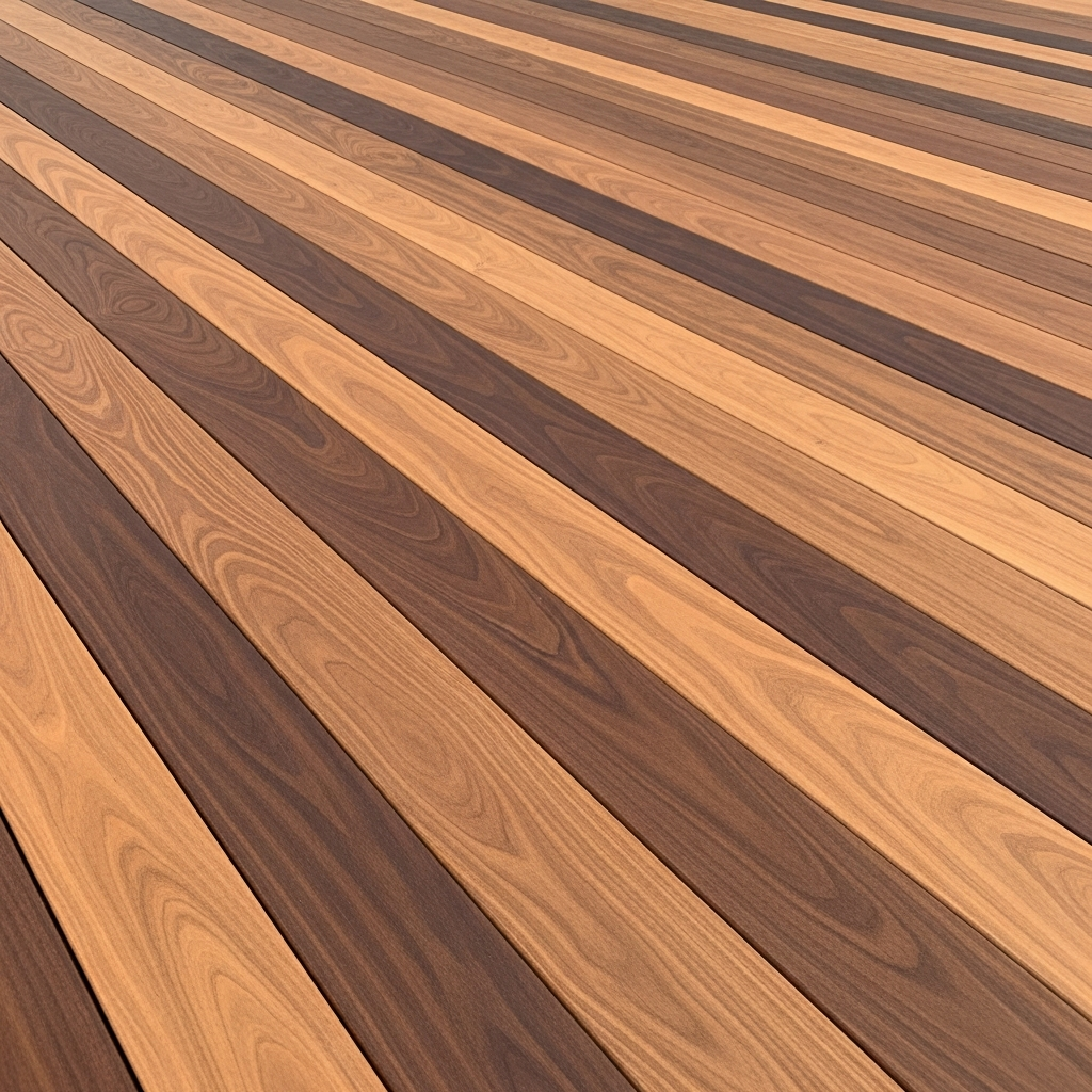 Premium hardwood decking grain detail, South Coast NSW