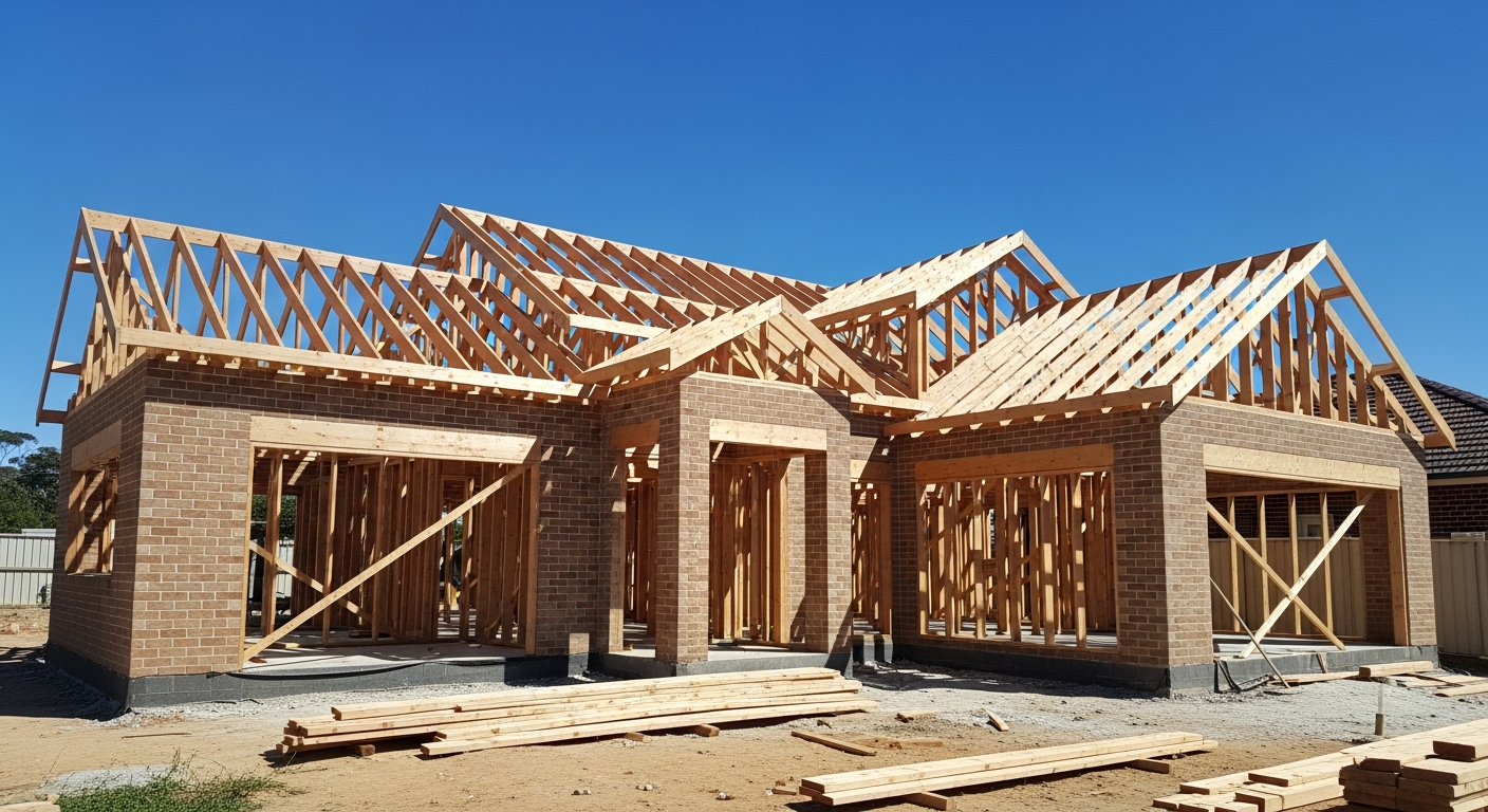 Quality new home build in progress in the Shoalhaven region
