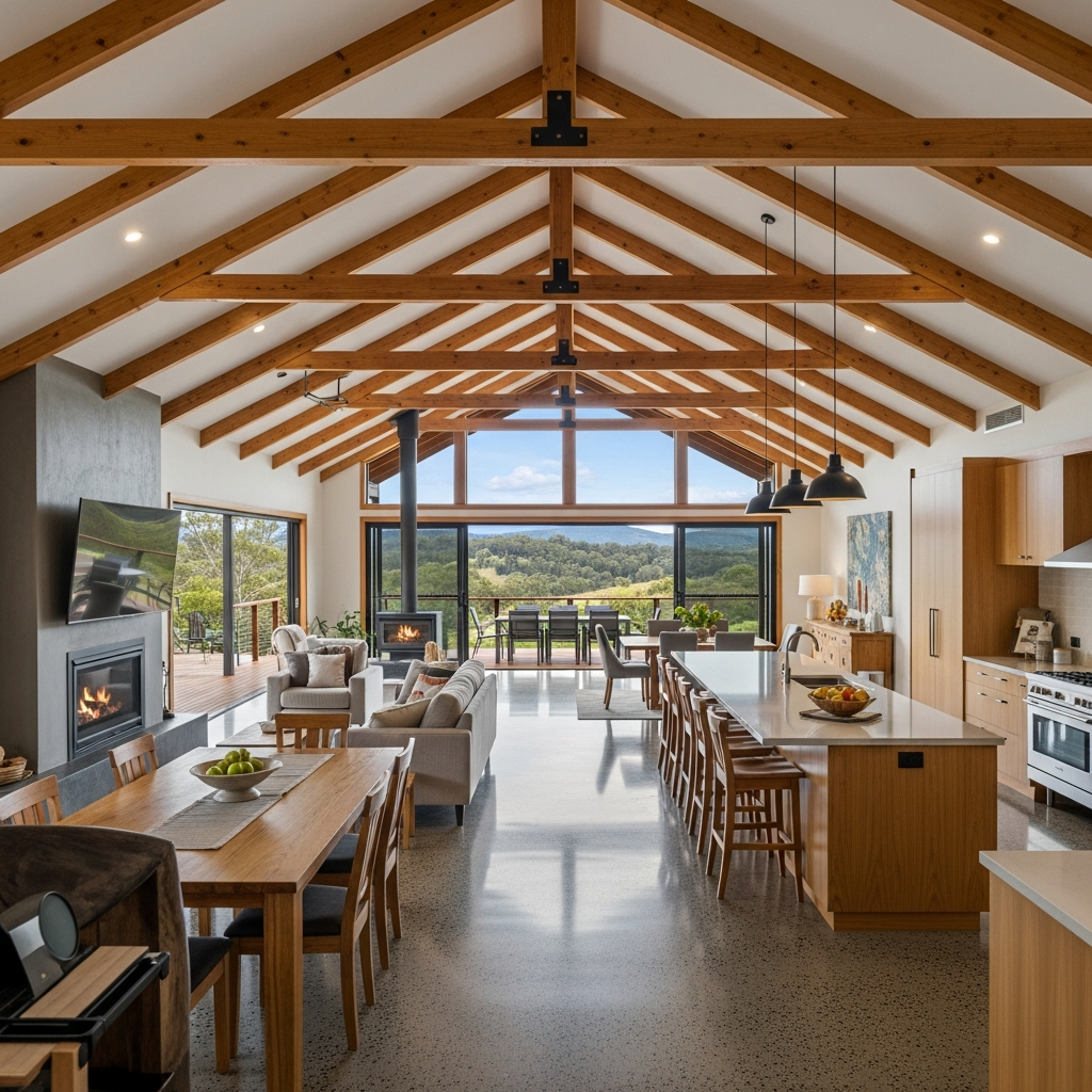 Completed house extension Shoalhaven region
