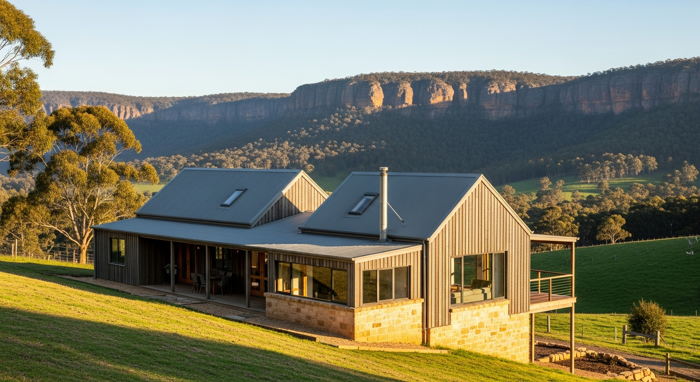 Home addition in Kangaroo Valley NSW by Taylormade Building Projects