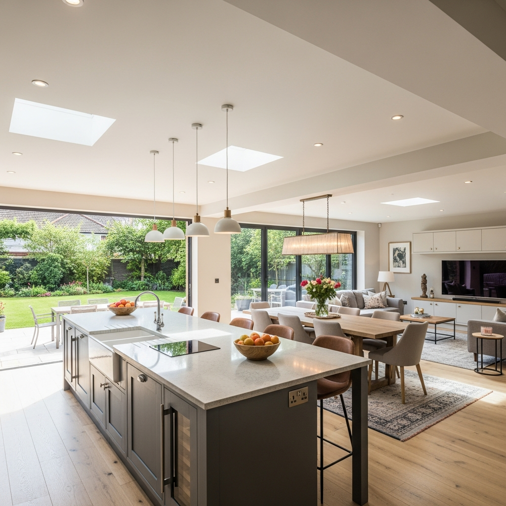 Open plan family extension South Coast NSW