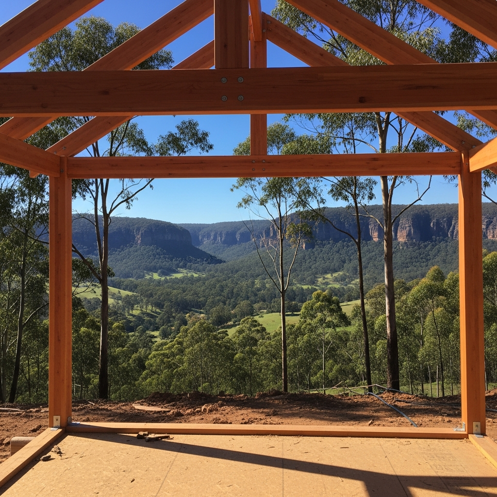New home construction Kangaroo Valley NSW